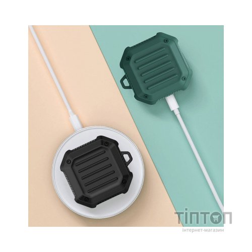 Чохол для навушників BeCover Protective TPU для Samsung Galaxy Buds 2/Buds 2 Pro/Buds Live/Buds Pro Dark Green (709565)