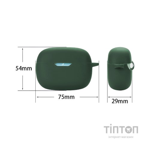 Чохол для навушників BeCover Silicon для JBL Wave Beam TWS Dark Green (710191)