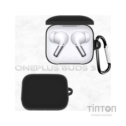 Чохол для навушників BeCover Silicon для OnePlus Buds 3 Black (712011)