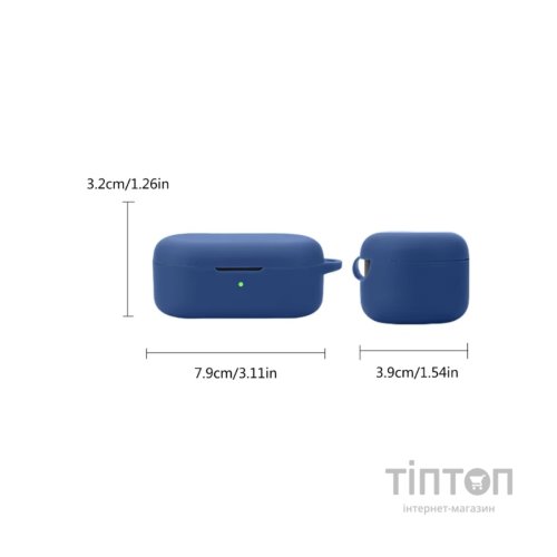 Чохол для навушників BeCover Silicon для OPPO Enco Buds 2 Pro Deep Blue (713224)
