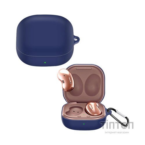 Чохол для навушників BeCover Silicon для Samsung Galaxy Buds 2 / Buds Live / Buds Pro Deep Blue (705407)