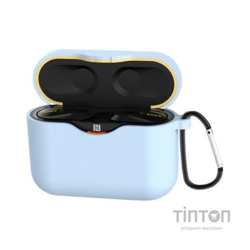 Чохол для навушників BeCover Silicon для Sony WF-1000XM3 Light Blue (705691)