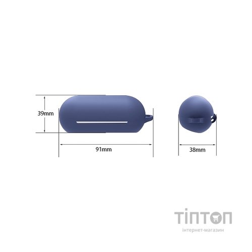 Чохол для навушників BeCover Silicon для Sony WF-C500 Dark Blue (712021)