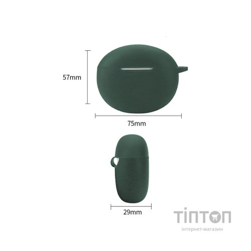 Чохол для навушників BeCover Silicon для Xiaomi Redmi Buds 4 Active Dark Green (710944)
