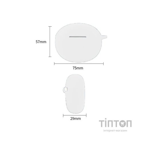 Чохол для навушників BeCover Silicon для Xiaomi Redmi Buds 4 Active White (710946)