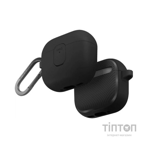 Чохол для навушників Uniq Clyde для AirPods 4 Lock Case Black (8886463693193)