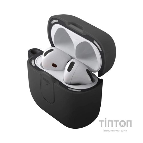 Чохол для навушників Uniq Clyde для AirPods 4 Lock Case Black (8886463693193)