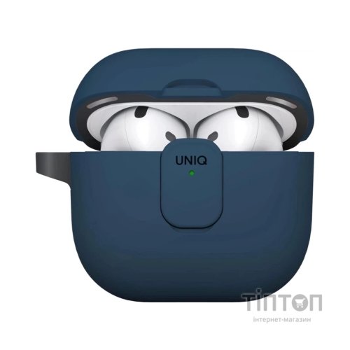 Чохол для навушників Uniq Clyde для AirPods 4 Lock Case Blue (8886463693209)