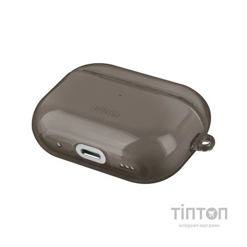Чохол для навушників Uniq Glase AirPods Pro 2 gen Glossy Smoke (8886463683590)