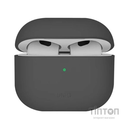 Чохол для навушників Uniq Lino AirPods 4 Silicone Ash Grey (8886463691373)
