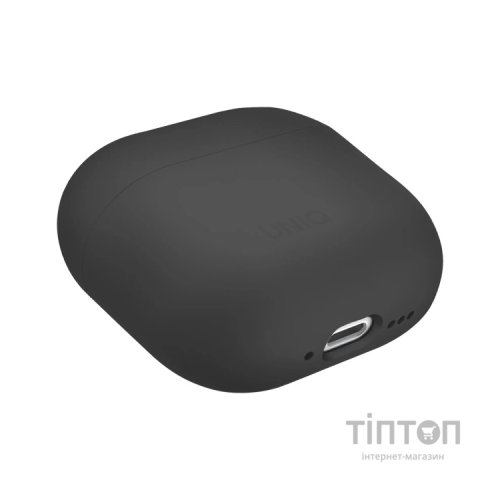 Чохол для навушників Uniq Lino AirPods 4 Silicone Ash Grey (8886463691373)