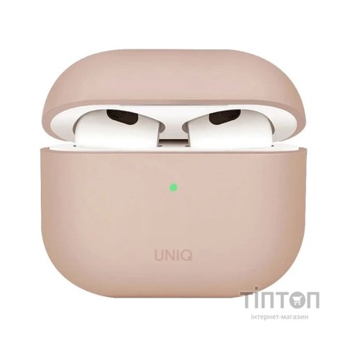 Чохол для навушників Uniq Lino AirPods 4 Silicone Pink Blush (8886463691380)