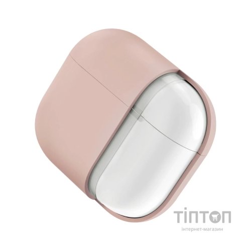 Чохол для навушників Uniq Lino AirPods 4 Silicone Pink Blush (8886463691380)