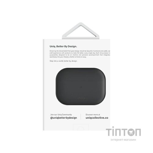Чохол для навушників Uniq Lino AirPods Pro 2 gen Silicone Ash Grey (8886463683521)
