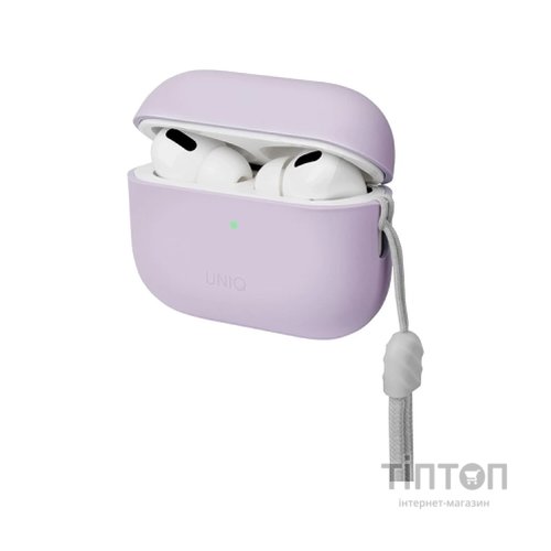 Чохол для навушників Uniq Lino AirPods Pro 2 gen Silicone Lilac lavender (8886463683569)