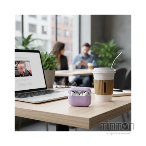 Чохол для навушників Uniq Lino AirPods Pro 2 gen Silicone Lilac lavender (8886463683569)