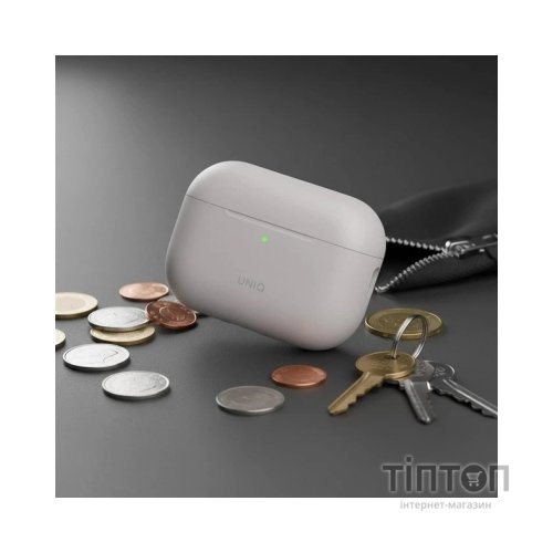 Чохол для навушників Uniq Lino для AirPods Pro 3 gen Silicone Grey (8886463696866)