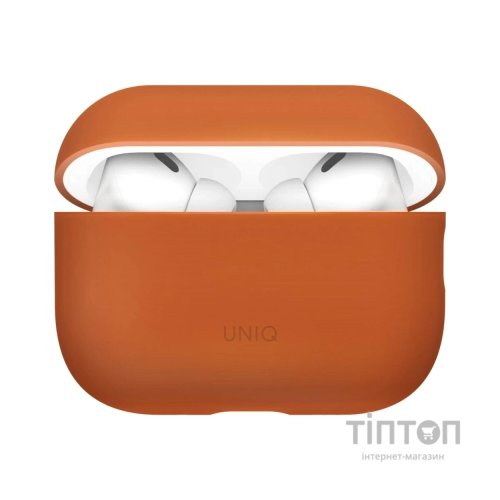 Чохол для навушників Uniq Lino для AirPods Pro 3 gen Silicone Orange (8886463696903)