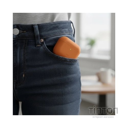 Чохол для навушників Uniq Lino для AirPods Pro 3 gen Silicone Orange (8886463696903)