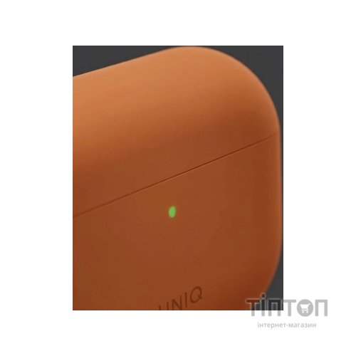 Чохол для навушників Uniq Lino для AirPods Pro 3 gen Silicone Orange (8886463696903)