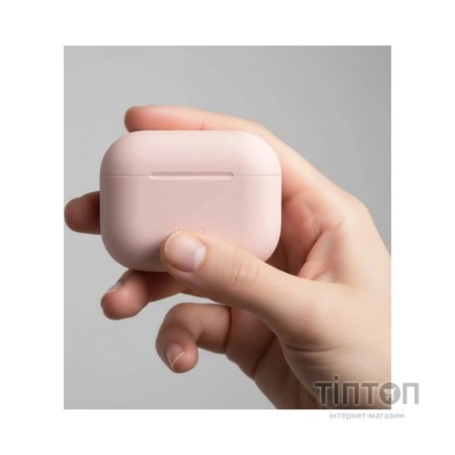 Чохол для навушників Uniq Lino для AirPods Pro 3 gen Silicone Pink (8886463696873)