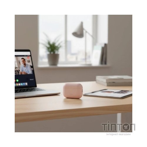 Чохол для навушників Uniq Lino для AirPods Pro 3 gen Silicone Pink (8886463696873)