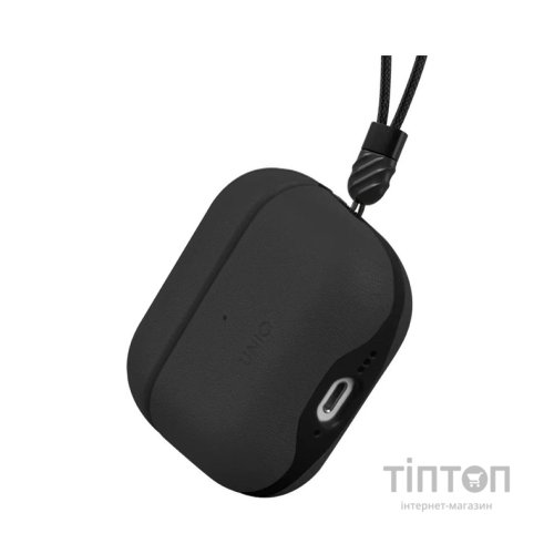 Чохол для навушників Uniq Lyden DS AirPods 4 Dallas Black (8886463691328)