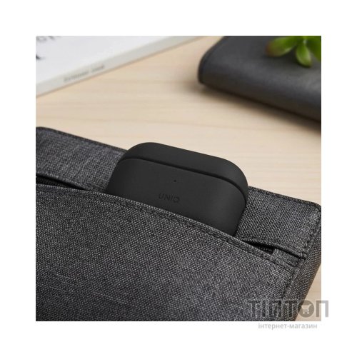 Чохол для навушників Uniq Lyden DS AirPods 4 Dallas Black (8886463691328)