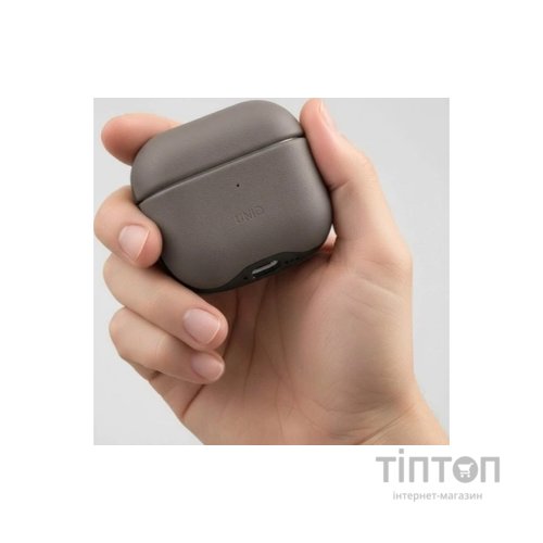 Чохол для навушників Uniq Lyden DS AirPods 4 Flint Grey (8886463691335)