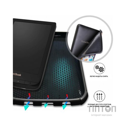 Чохол до електронної книги AirOn Premium PocketBook 606/628/633 picture 6 butterfly (4821784622281)