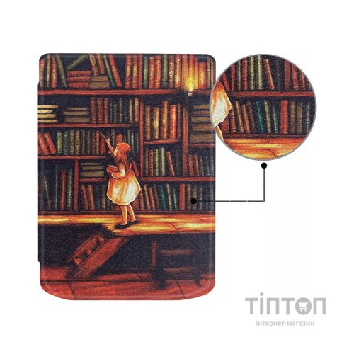 Чохол до електронної книги BeCover Smart Case PocketBook 629 Verse / 634 Verse Pro 6" Library Girl (710975)