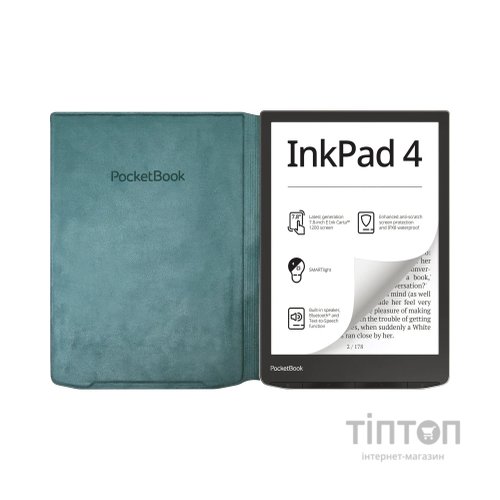 Чохол до електронної книги Pocketbook 743 Flip cover green (HN-FP-PU-743G-SG-WW)