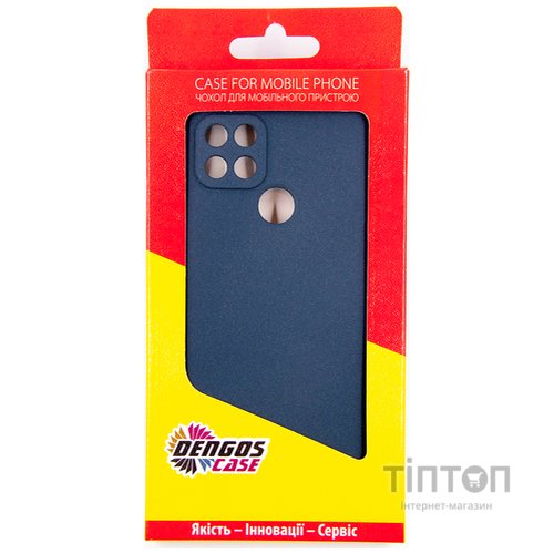 Чохол до мобільного телефона Dengos Carbon OPPO A15/A15s, blue (DG-TPU-CRBN-116)