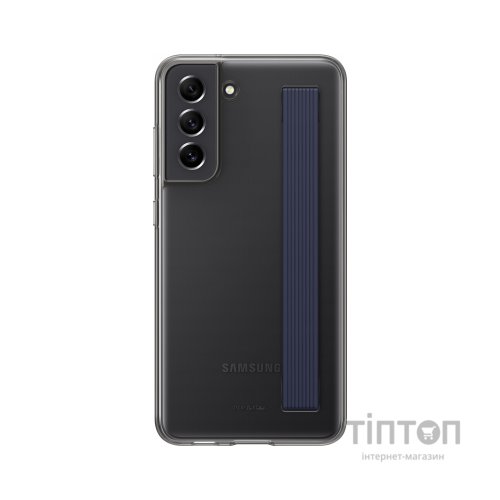 Чохол до моб. телефона Samsung Clear Strap Cover Galaxy S21 FE (G990) Dark Gray (EF-XG990CBEGRU)