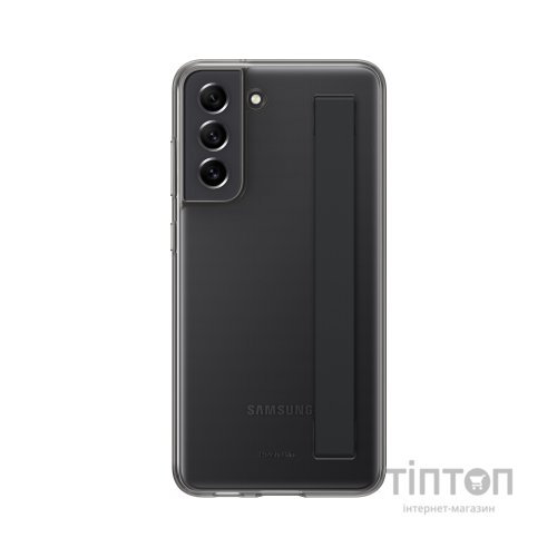 Чохол до моб. телефона Samsung Clear Strap Cover Galaxy S21 FE (G990) Dark Gray (EF-XG990CBEGRU)