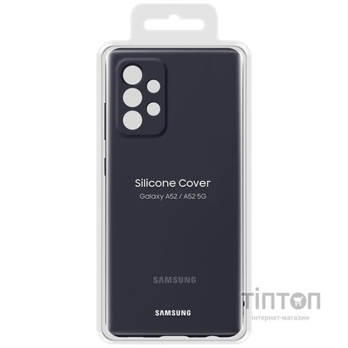 Чохол до мобільного телефона Samsung SAMSUNG Galaxy A52/A525 Silicone Cover Black (EF-PA525TBEGRU)