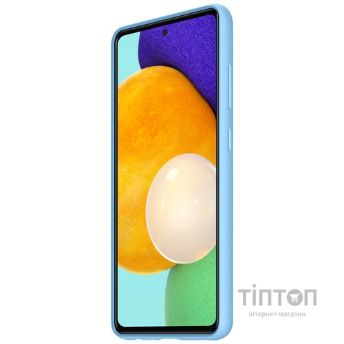 Чохол до мобільного телефона Samsung SAMSUNG Galaxy A52/A525 Silicone Cover Blue (EF-PA525TLEGRU)