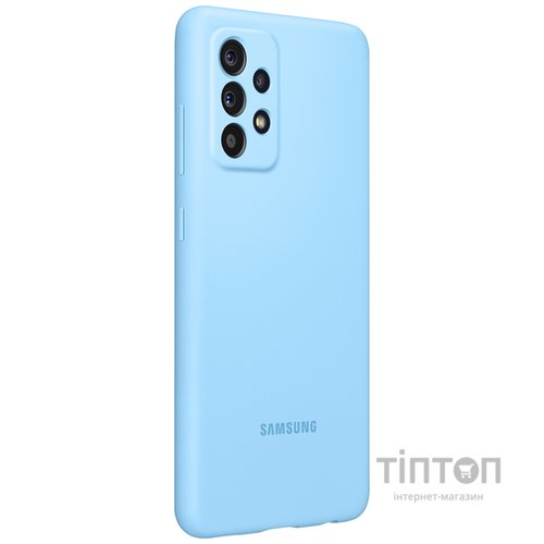 Чохол до мобільного телефона Samsung SAMSUNG Galaxy A52/A525 Silicone Cover Blue (EF-PA525TLEGRU)