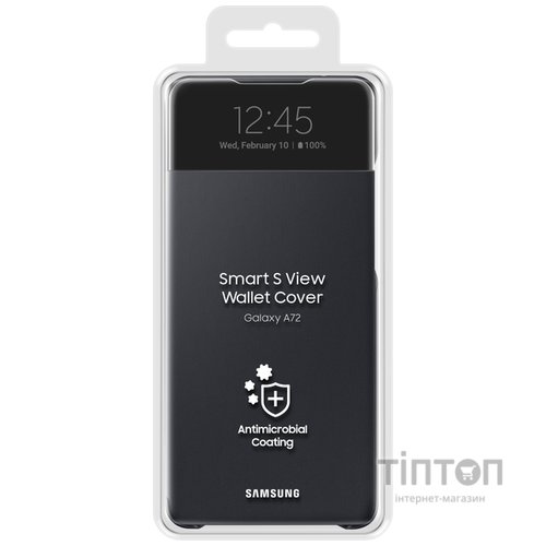 Чохол до мобільного телефона Samsung SAMSUNG Galaxy A72/A725 S View Wallet Cover Black (EF-EA725PBEGRU)