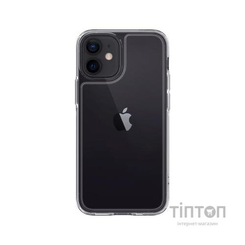 Чохол до мобільного телефона Spigen iPhone 12 Mini Quartz Hybrid, Chrystal Clear (ACS01748)