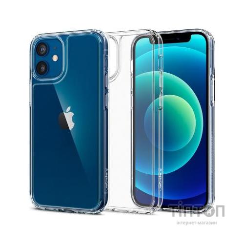 Чохол до мобільного телефона Spigen iPhone 12 Mini Quartz Hybrid, Chrystal Clear (ACS01748)