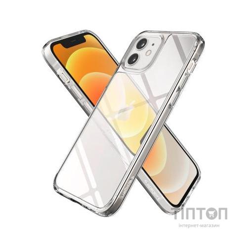 Чохол до мобільного телефона Spigen iPhone 12 Mini Quartz Hybrid, Chrystal Clear (ACS01748)