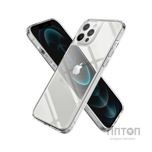 Чохол до мобільного телефона Spigen iPhone 12 Pro Max Quartz Hybrid, Crystal Clear (ACS01621)