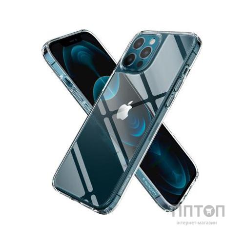 Чохол до мобільного телефона Spigen iPhone 12 Pro Max Quartz Hybrid, Crystal Clear (ACS01621)
