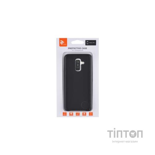 Чохол до мобільного телефона 2E Samsung Galaxy A6 Plus 2018, PU Case, Black (2E-G-A6+-MCPUB)