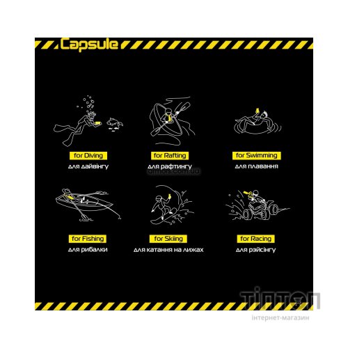 Чохол до мобільного телефона Armorstandart Capsule Waterproof Case Black (ARM59233)