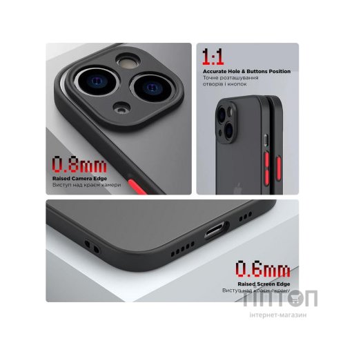 Чохол до мобільного телефона Armorstandart Frosted Matte OPPO A58 4G Black (ARM71065)