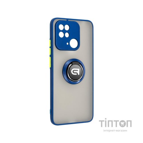 Чохол до мобільного телефона Armorstandart Frosted Matte Ring Xiaomi Redmi 10C Navy Blue (ARM68368)