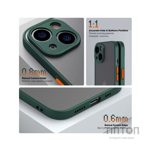 Чохол до мобільного телефона Armorstandart Frosted Matte Samsung A25 5G (A256) Dark Green (ARM69691)