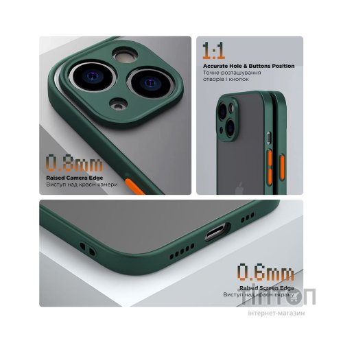 Чохол до мобільного телефона Armorstandart Frosted Matte Xiaomi Redmi 12 4G Dark Green (ARM68552)
